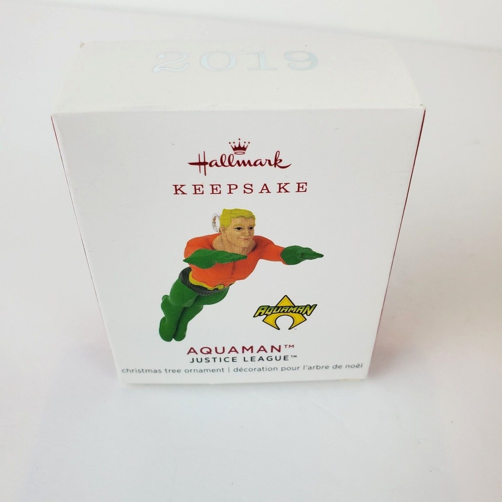 Hallmark Mini Christmas Ornament 2019 DC Comics Justice League Aquaman Miniature